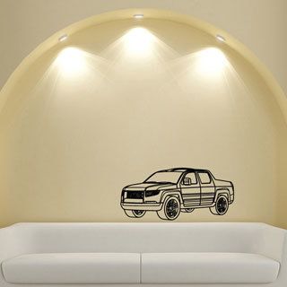 Honda Ridgeline Truck Wall Art Vinyl Decal Sticker (Glossy blackEasy to apply, instructions includedDimensions 25 inches wide x 35 inches long )