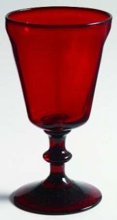 Bryce Antique Ruby Wine Glass   Stem #1147, Ruby, Panel Design