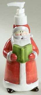 Holiday Santa Figurine Lotion Dispenser, Fine China Dinnerware   Santa,Presents