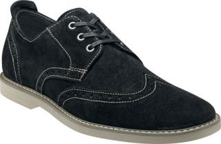 Mens Florsheim HiFi Wing Ox   Black Suede/Charcoal Welt/Grey Sole Lace Up Shoes