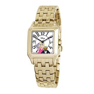 Disney Perfect Square Muppets Womens Gold Tone Watch