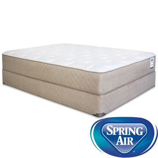 Spring Air Back Supporter Bancroft Plush California King size Mattress Set (California kingSet includes Mattress, foundationFirst layer Quilted top has dacron fiber, 0.75 inch soft foamSecond layer 0.375 inch memory foam on top of ergonomically zoned a