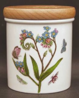 Portmeirion Botanic Garden Spice Jar W/Lid Small, Fine China Dinnerware   Variou
