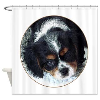  Cavalier King Charles Spaniel Shower Curtain  Use code FREECART at Checkout