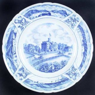 Wedgwood Mercersburg Academy Blue Dinner Plate, Fine China Dinnerware   Blue Aca
