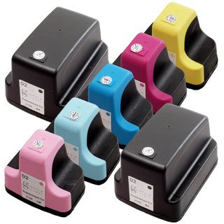 Sophia Global Remanufactured Ink Cartridge Replacement For Hp 02 (7 Pack) (2 Black, 1 Cyan, 1 Magenta, 1 Yellow, 1 Light Cyan, 1 Light MagentaPrint yield Up to 660 pages per black cartridge, up to 350 pages per cyan and magenta, up to 490 pages per yello