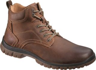 Mens Hush Puppies Outclass Boot Plain Toe   Brown Waterproof Leather Boots