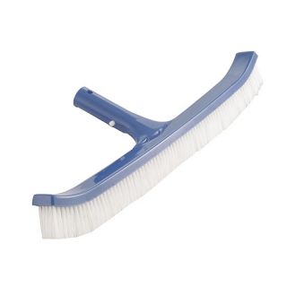 Pool Style PS166B Wall Brush, 18/45cm Curved White Polybristles