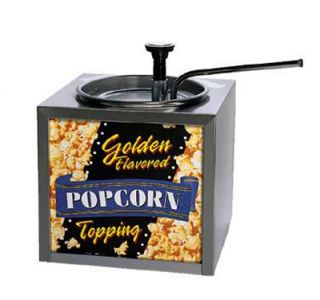 Gold Medal Buttery Topping Dispenser w/ 133 oz Capacity & Push Top Adjustable Pump