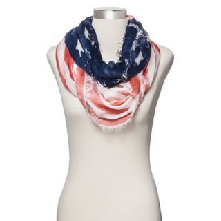 American Flag Infinity Scarf   Blue/Red