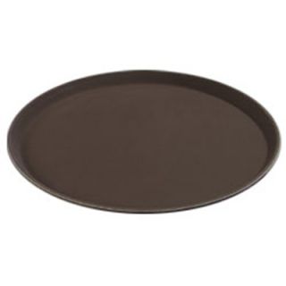 Carlisle 11 1/4 Round Serving Tray   Rubber Liner, Tan