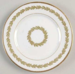 Charles Martin Cmt34 Bread & Butter Plate, Fine China Dinnerware   Green Laurel,