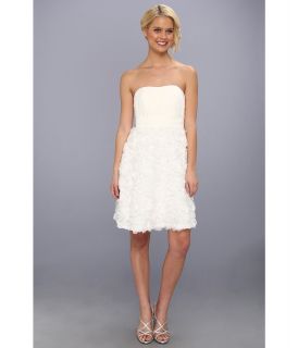 Donna Morgan Pleated Bodice Novelty Dress Womens Dress (White)