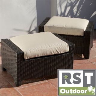 Rst Slate Club Ottoman Patio Furniture (pack Of 2)