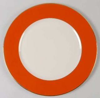Lenox China Au Courant Persimmon Service Plate (Charger), Fine China Dinnerware