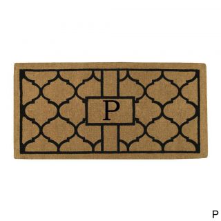 Pantera Monogrammed Extra Thick Coir Doormat (3 X 6)