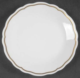 Philippe Deshoulieres Regence Bread & Butter Plate, Fine China Dinnerware   Whit