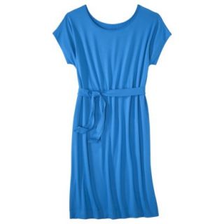 Merona Womens Knit Belted Dress   Brilliant Blue   XXL