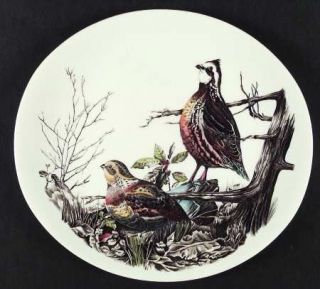 Johnson Brothers Game Birds Cream/Oval Luncheon Plate, Fine China Dinnerware   C