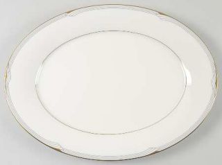 Noritake Golden Cove 15 Oval Serving Platter, Fine China Dinnerware   New Tradi