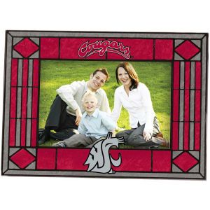 Washington State Cougars Art Glass Picture Frame