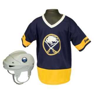 Franklin sports NHL Sabres Kids Jersey/Helmet Set  OSFM ages 5 9