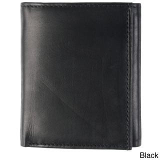 Boston Traveler York Collection Calf Leather Tri fold Mens Wallet