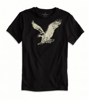 True Black AE Signature Graphic T Shirt, Mens S