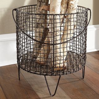 Large Iron Mesh Basket