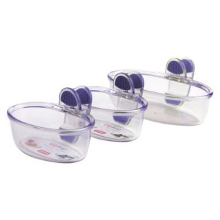 Dexas Set of Three Klip Kups  Purple