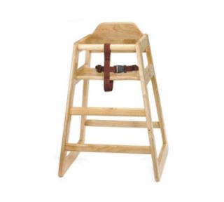 Tablecraft High Chair, Hardwood, Natural, Unassembled