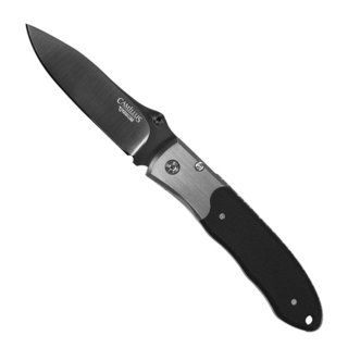 Camillus 6.75 inch Carbonitride Titanium Pristine Folding Knife (BlackBlade materials Carbonitride titaniumHandle materials G10 and stainless steelBlade length 3 inchesHandle length 3.75 inchesWeight 4 ouncesDimensions 6.86 inches long x .97 inch wi