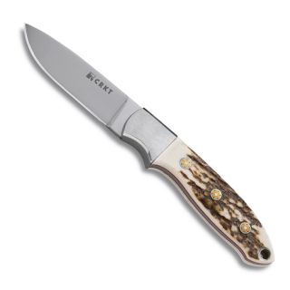 Crkt Kommer Knife Brow Tine Stag Handle Knife With Leather Sheath (brownBlade materials 9Cr18MoVHandle materials StagBlade length 3 inchessHandle length 4.25 inchesWeight 0.25Dimensions 7.25 inchesBefore purchasing this product, please familiarize y
