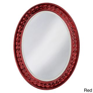 Burma Resin Floral Oval Mirror