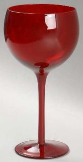 Artland Crystal Midnight Rouge Balloon Wine   All Red,Plain,No Trim