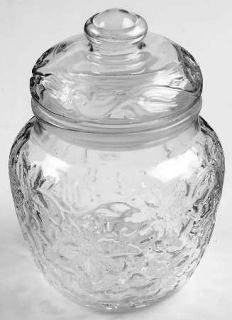 Princess House Crystal Fantasia Candy Dish with Lid   Clear,Pressed Dinnerware,F