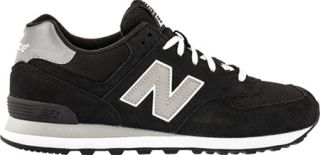 Mens New Balance M574   Black/Silver Training Shoes