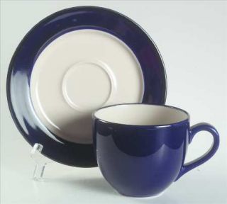 International Colors Of Celebration Cobalt Flat Cup & Saucer Set, Fine China Din