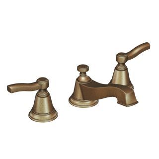 Moen Ts6205aZ Rothbury Two handle Antique Bronze Low Arc Bathroom Faucet
