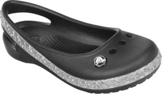Infant/Toddler Girls Crocs Genna II Hearts Flat GS   Black/Silver Casual Shoes