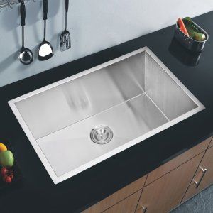 Water Creation SSS US 3219A Stainless Steel Sinks 32 In. X 19 In. Zero Radius Si