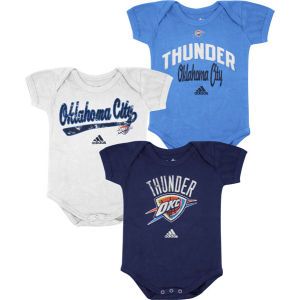 Oklahoma City Thunder adidas NBA Infant 3 pack Creepers