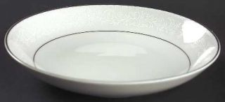 Lynnbrooke Alencon Coupe Soup Bowl, Fine China Dinnerware   White Lace Decor, Pl