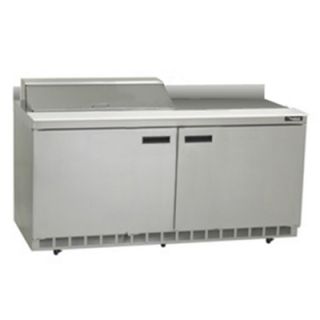 Delfield 64 in Sandwich Salad Top Refrigerator w/ (8)1/6 Pan Capacity, 16.7 cu ft, 220/1V