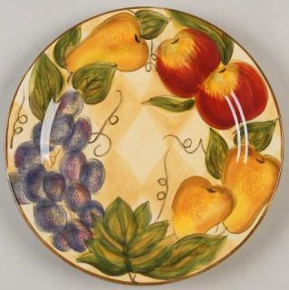 Tabletops Unlimited Harlequin Fruit Salad Plate, Fine China Dinnerware   Apples,