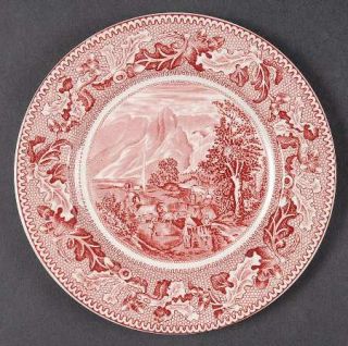 Johnson Brothers Historic America Pink Bread & Butter Plate, Fine China Dinnerwa