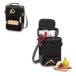 Picnic Time Washington Redskins Black Insulated Duet Tote (BlackComes with wine and cheese service for two InsulatedAdjustable shoulder strapDimensions 14 inches high x 10 inches wide x 6 inches deepIncludesOne (1) 6 x 6 inch cheese boardStainless steel 