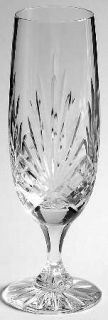 Crystal Clear Essex (Multisided Notched Stem) Fluted Champage   Cut Criss Cross