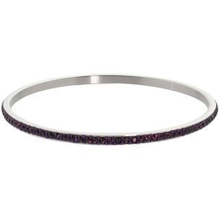 Bridge Jewelry Purple Crystal Bangle