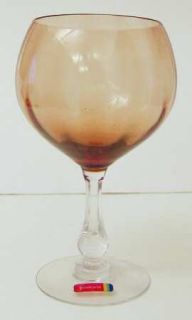 Fostoria Harvest Rust Magnum Wine   Stem #6097, Brown   Bowl